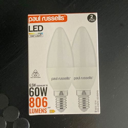 Paul russells led candle bulbs - russells,
