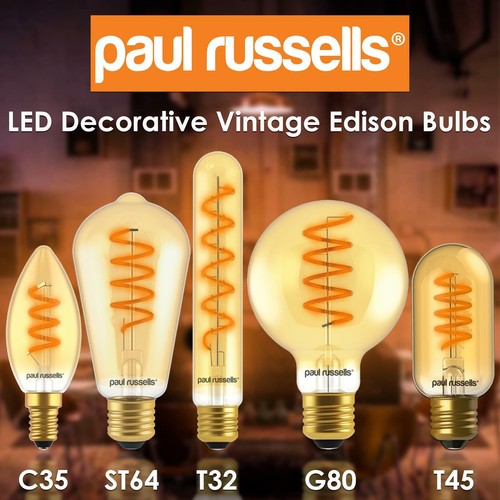 Led vintage spiral filament - led,