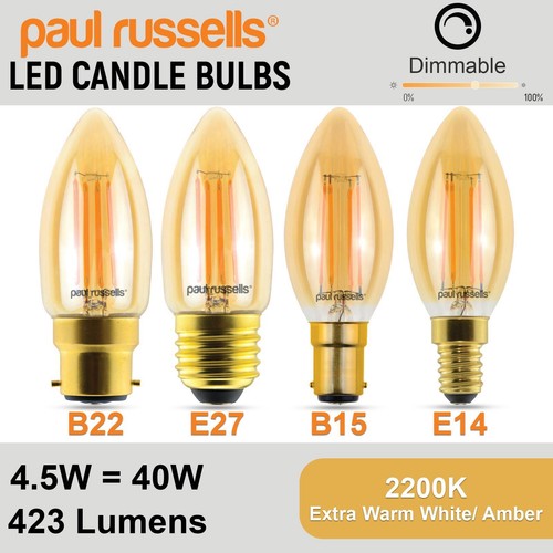 Led filament candle bulb - led,