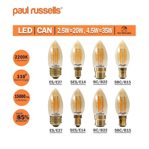 Led filament candle 4 - candle, 4.5w