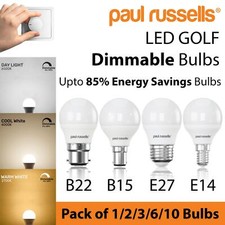 LED Dimmable GOLF Bulbs