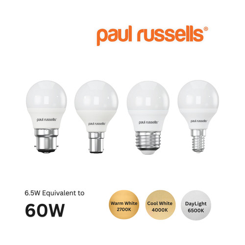 Led golf 60w 6 10 - 6.5w=60w, bulbs