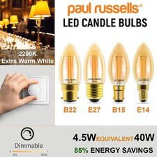 4.5W LED Filament Candle
